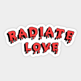 Radiate Love Sticker